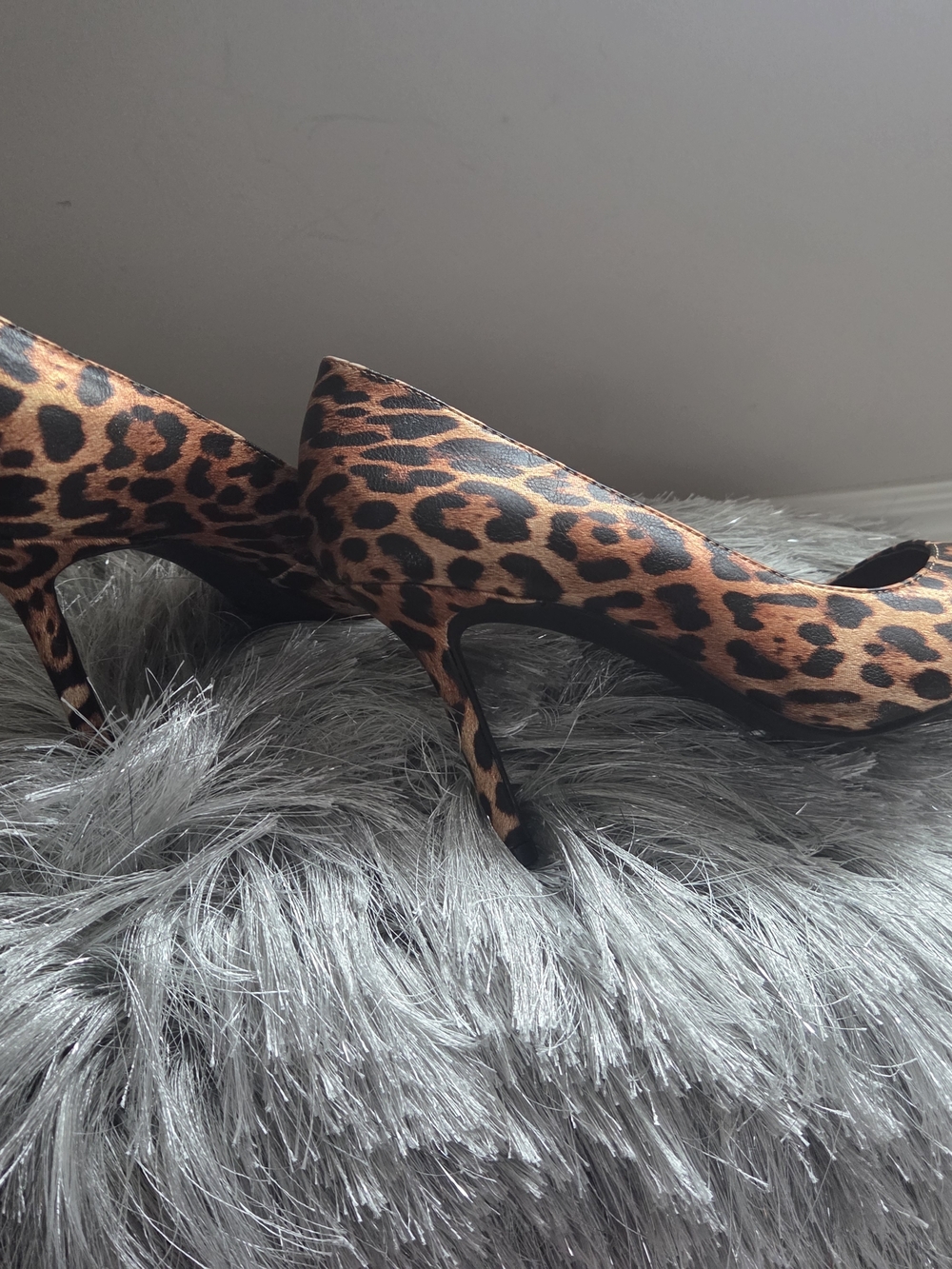 Katy Perry Collections Leopard Print Pointed Toe Pumps - Brown/Black - Picture 13 of 14